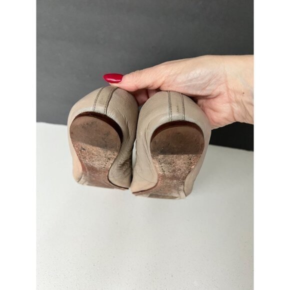 TORY BURCH CAROLINE elastic leather flats size 7 - Picture 4 of 9